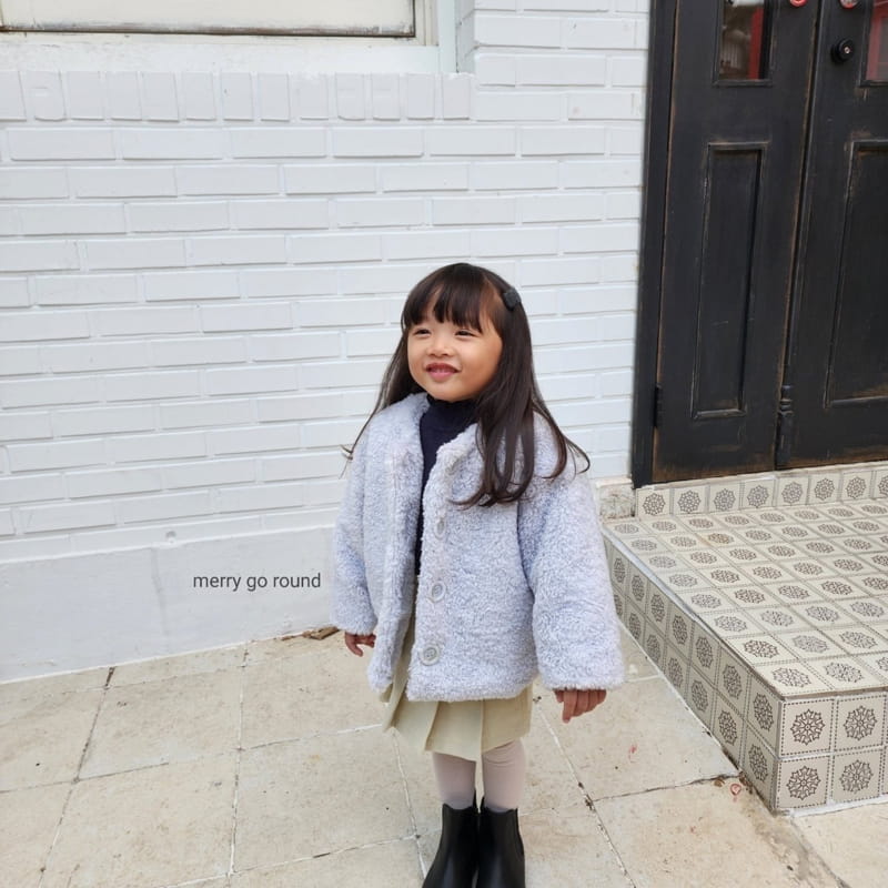 Merry Go Round - Korean Children Fashion - #Kfashion4kids - Fluffy Jacket