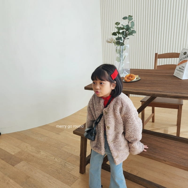 Merry Go Round - Korean Children Fashion - #todddlerfashion - Fluffy Jacket - 6