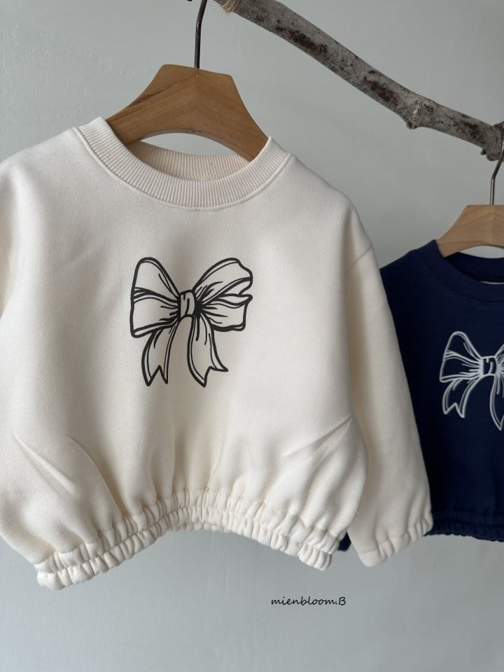 Mienbloom B - Korean Children Fashion - #kidsstore - Ribbon Paint Sweatshirt - 4