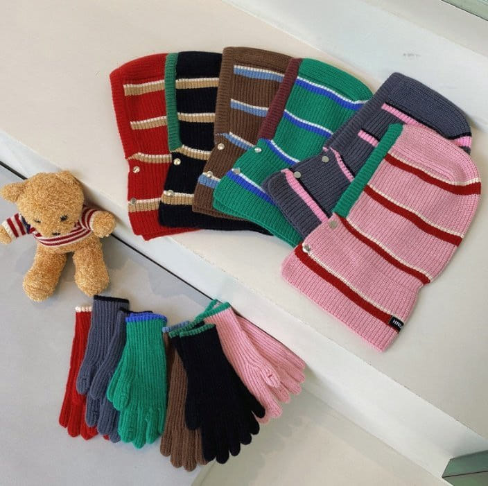 Miso - Korean Children Fashion - #childofig - Line Figer Gloves - 2