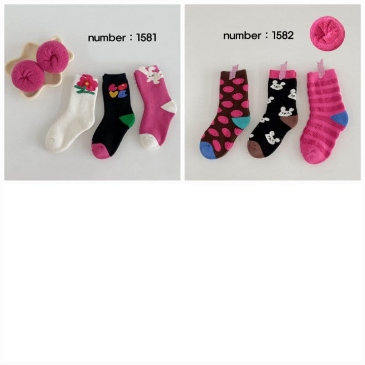 Miso - Korean Children Fashion - #childofig - 1580 Tomato Socks Set - 3