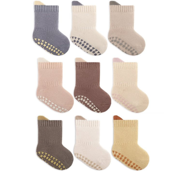 Miso - Korean Children Fashion - #childofig - Point Two Tone Socks Set