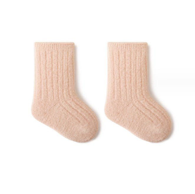 Miso - Korean Children Fashion - #childofig - Solid Rib Socks - 4