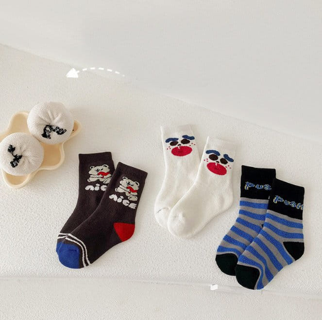 Miso - Korean Children Fashion - #designkidswear - 1575 Nice Socks Set - 7