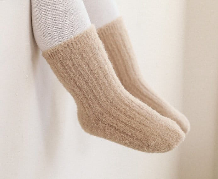 Miso - Korean Children Fashion - #discoveringself - Solid Rib Socks - 6