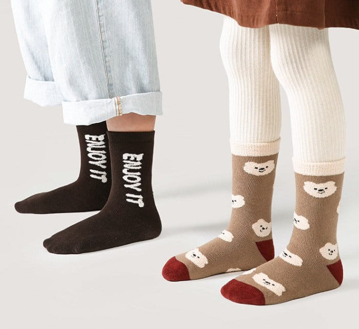 Miso - Korean Children Fashion - #fashionkids - 1576 Enjoy Socks Set - 8