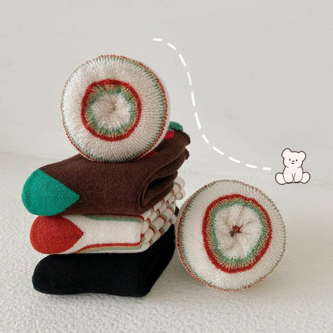 Miso - Korean Children Fashion - #fashionkids - 1580 Tomato Socks Set - 7