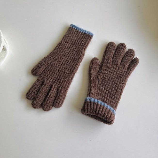 Miso - Korean Children Fashion - #kidsshorts - Line Figer Gloves - 7