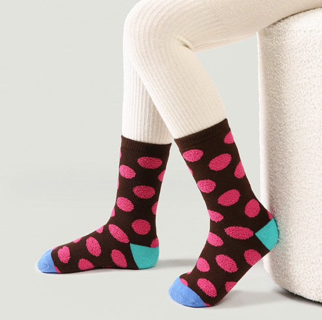 Miso - Korean Children Fashion - #kidzfashiontrend - 1582 Pink Dot Socks Set - 8