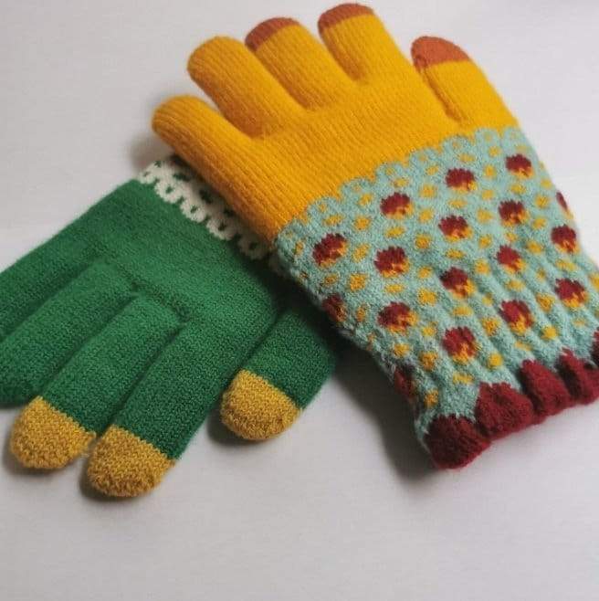 Miso - Korean Children Fashion - #toddlerclothing - Flower Finger Gloves - 4