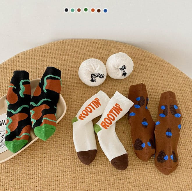 Miso - Korean Children Fashion - #toddlerclothing - 1573 Routin Socks Set - 5