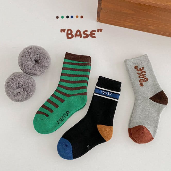 Miso - Korean Children Fashion - #todddlerfashion - 1574 Base Socks Set - 4