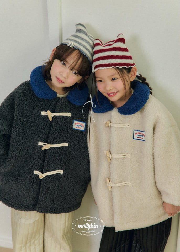 Mollybin - Korean Children Fashion - #kidsstore - Puff Puff Toggle Coat - 4