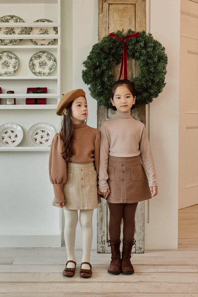 Mon Atelier - Korean Children Fashion - #prettylittlegirls - Brsu Turtleneck Tee - 7