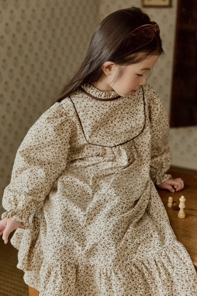 Mon Atelier - Korean Children Fashion - #stylishchildhood - Flower One-piece - 3