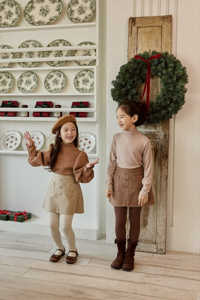 Mon Atelier - Korean Children Fashion - #todddlerfashion - Brsu Turtleneck Tee - 8