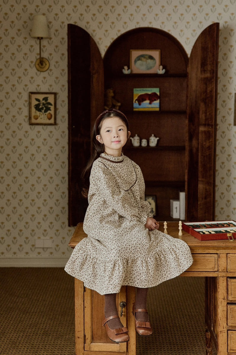 Mon Atelier - Korean Children Fashion - #todddlerfashion - Flower One-piece