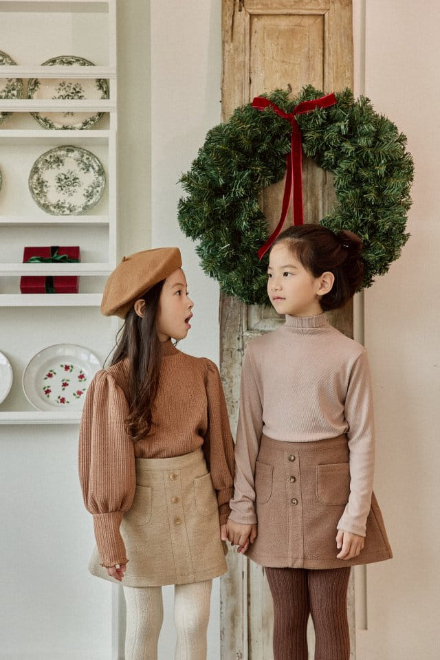 Mon Atelier - Korean Children Fashion - #toddlerclothing - Brsu Turtleneck Tee - 9