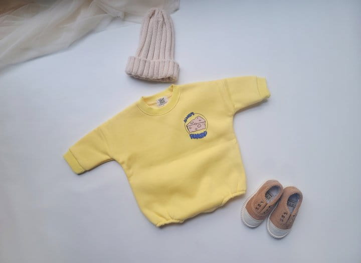 Moran - Korean Baby Fashion - #babyboutiqueclothing - Cheese Jerry Body Suit - 2