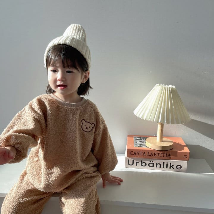 Moran - Korean Children Fashion - #Kfashion4kids - Bbogle Bear Top Bottom Set - 11