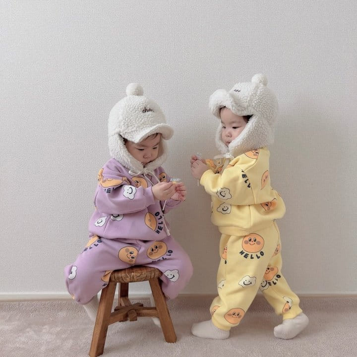 Moran - Korean Children Fashion - #todddlerfashion - Cloud Smile Set - 3