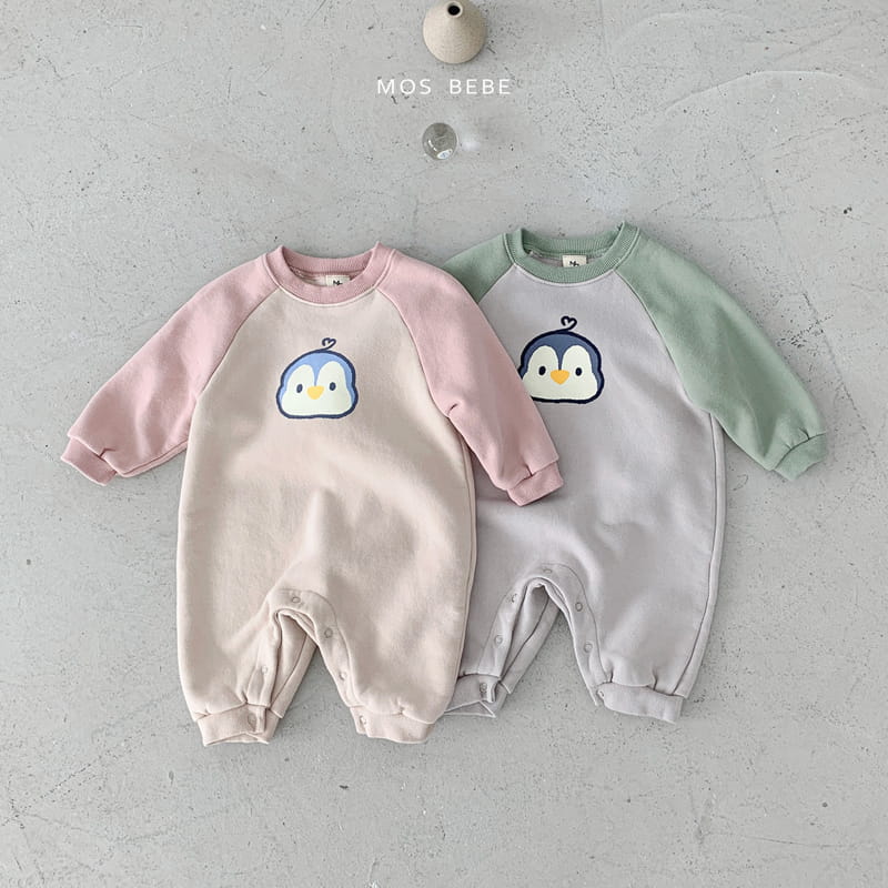 Mos Bebe - Korean Baby Fashion - #babylifestyle - Penguin Ralgan Bodysuit - 2