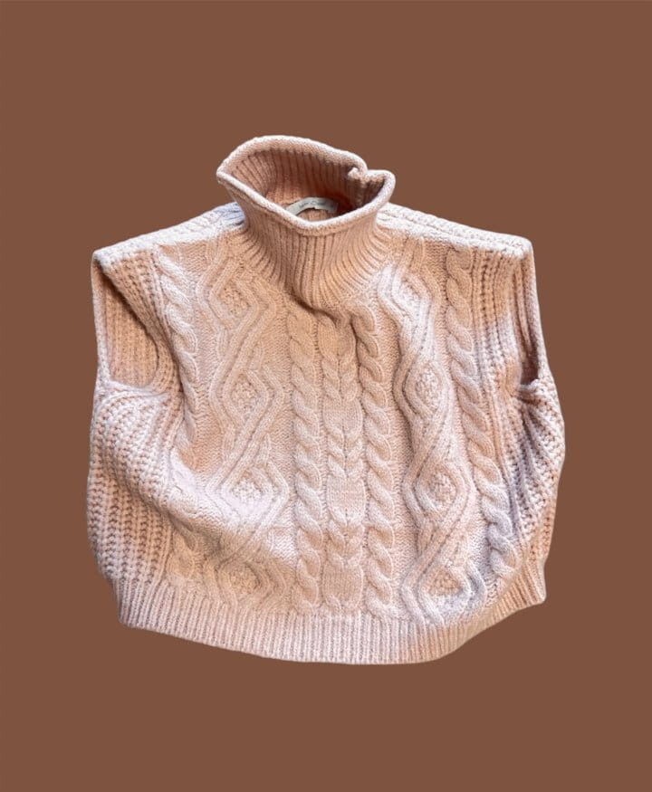 Mumunbaba - Korean Children Fashion - #toddlerclothing - Knit Turtleneck Vest - 7