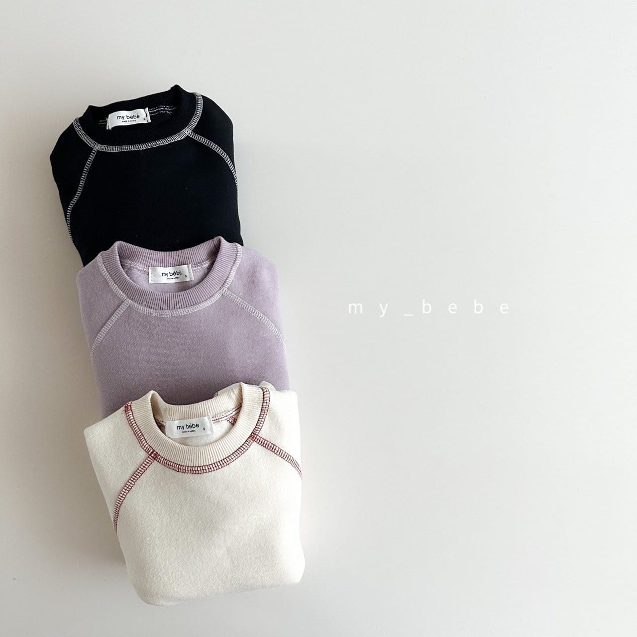 My Bebe - Korean Baby Fashion - #babyboutiqueclothing - Complementary Fleece Sweatshirt - 4