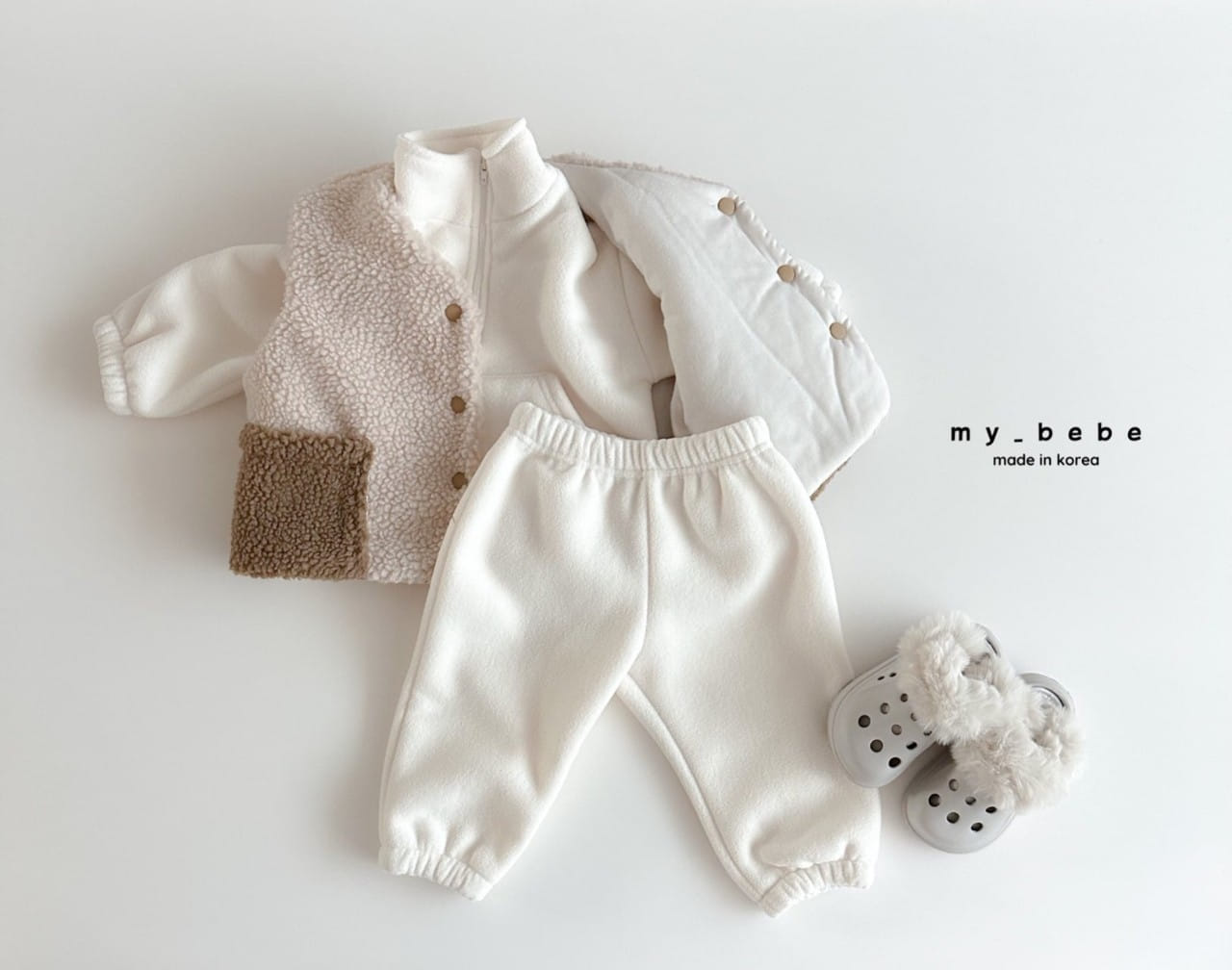 My Bebe - Korean Baby Fashion - #babyfashion - Anorak Top Bottom Set - 10