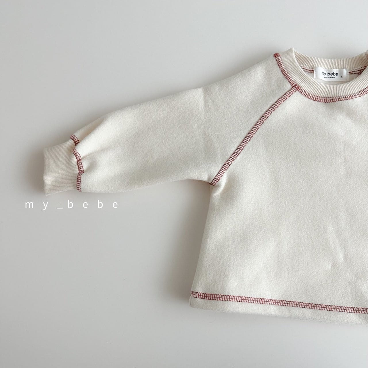 My Bebe - Korean Baby Fashion - #babyfashion - Complementary Fleece Sweatshirt - 5