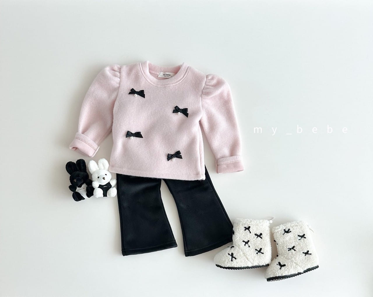 My Bebe - Korean Baby Fashion - #babyfever - Ribbon Bell Puff Tee - 5