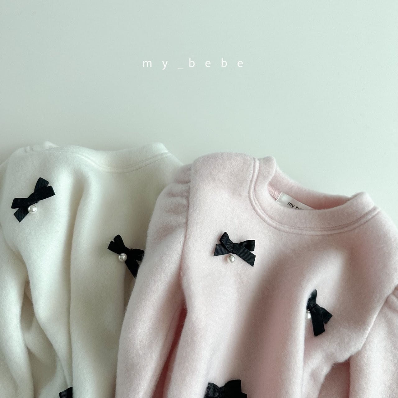 My Bebe - Korean Baby Fashion - #babygirlfashion - Ribbon Bell Puff Tee - 6