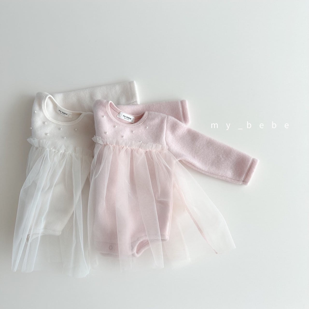 My Bebe - Korean Baby Fashion - #babygirlfashion - Pearl Sha Body Suit - 2