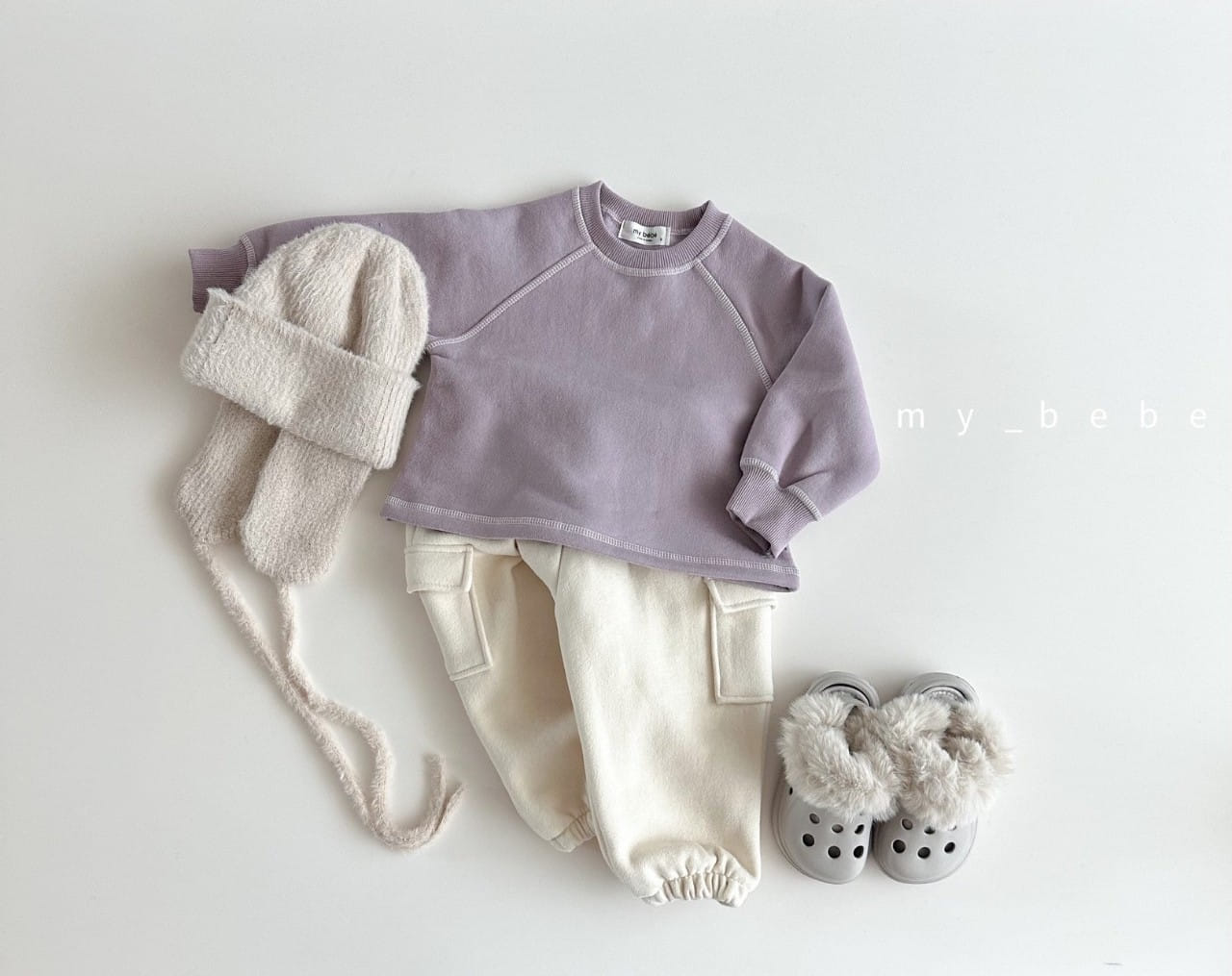 My Bebe - Korean Baby Fashion - #babylifestyle - Complementary Fleece Sweatshirt - 8