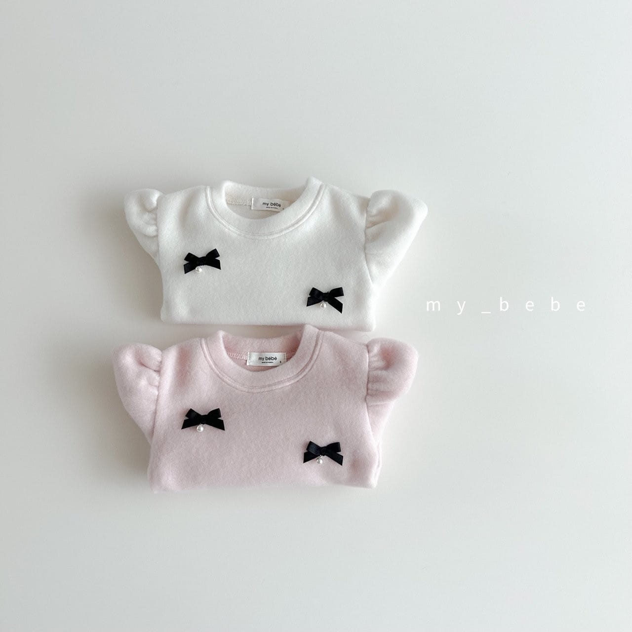 My Bebe - Korean Baby Fashion - #babylifestyle - Ribbon Bell Puff Tee - 7