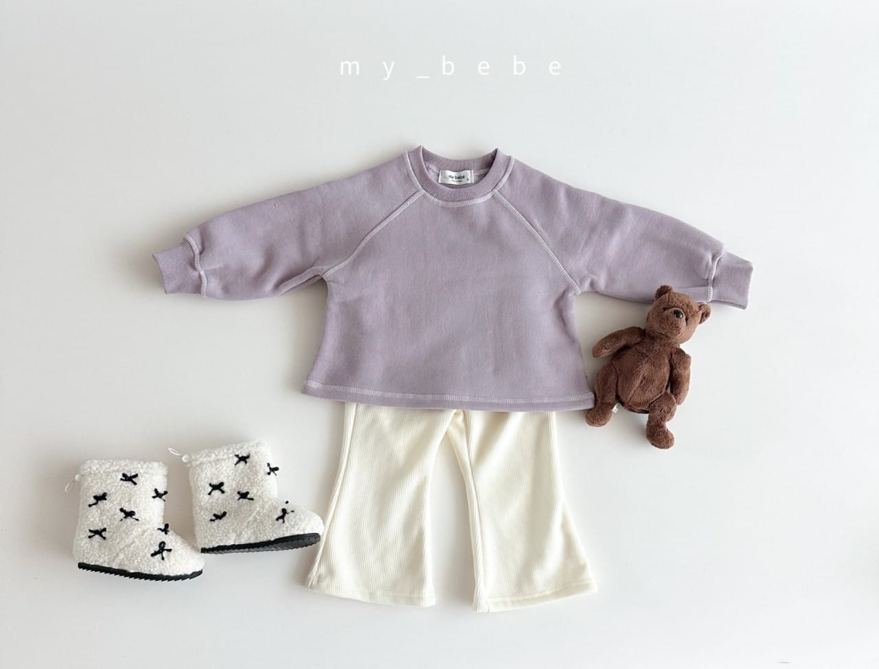 My Bebe - Korean Baby Fashion - #babyoninstagram - Complementary Fleece Sweatshirt - 9