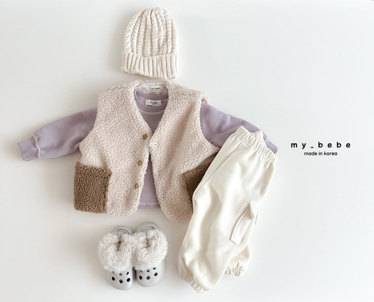 My Bebe - Korean Baby Fashion - #babyootd - Complementary Fleece Sweatshirt - 10