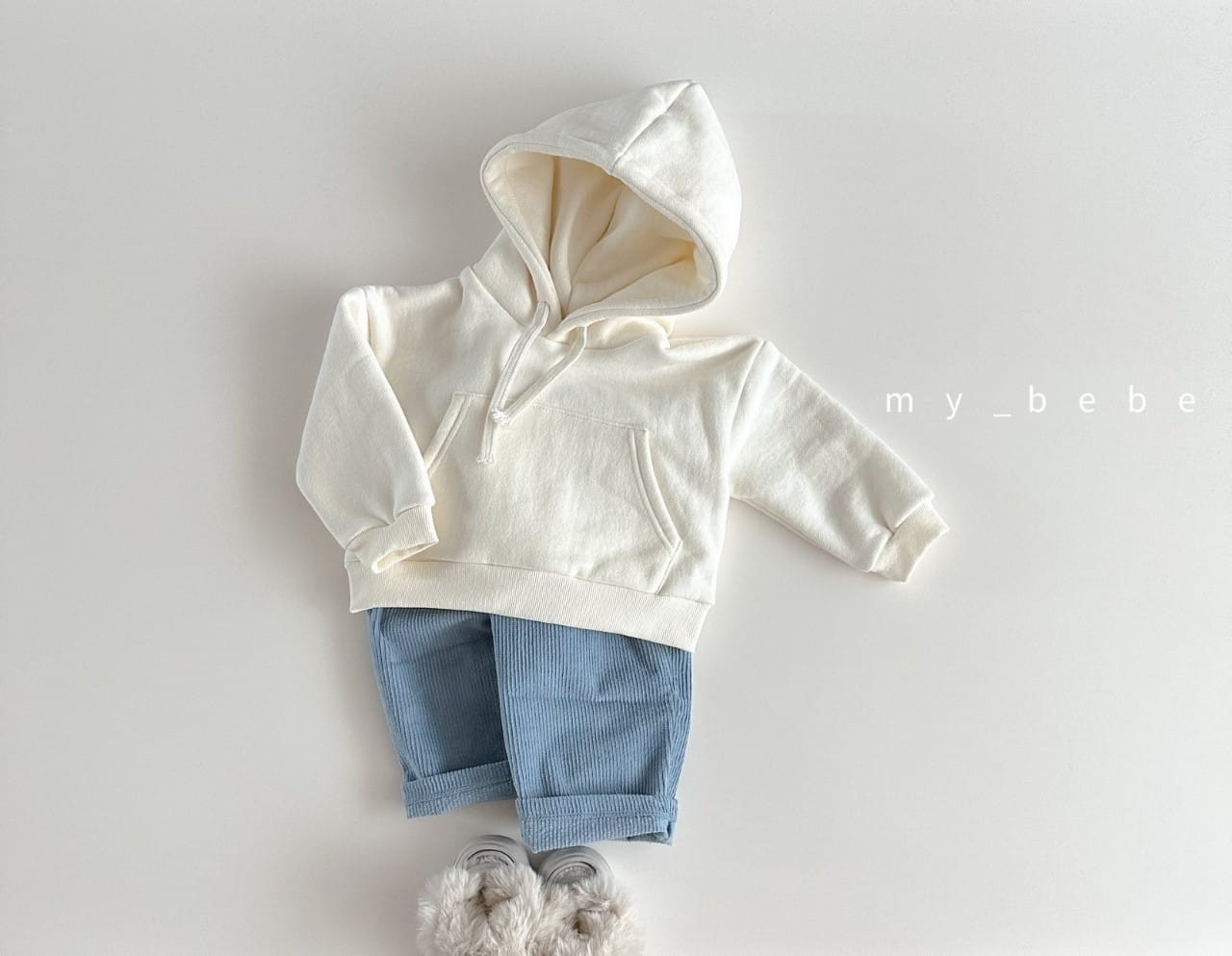 My Bebe - Korean Baby Fashion - #babyoutfit - Fleece Hoody - 3