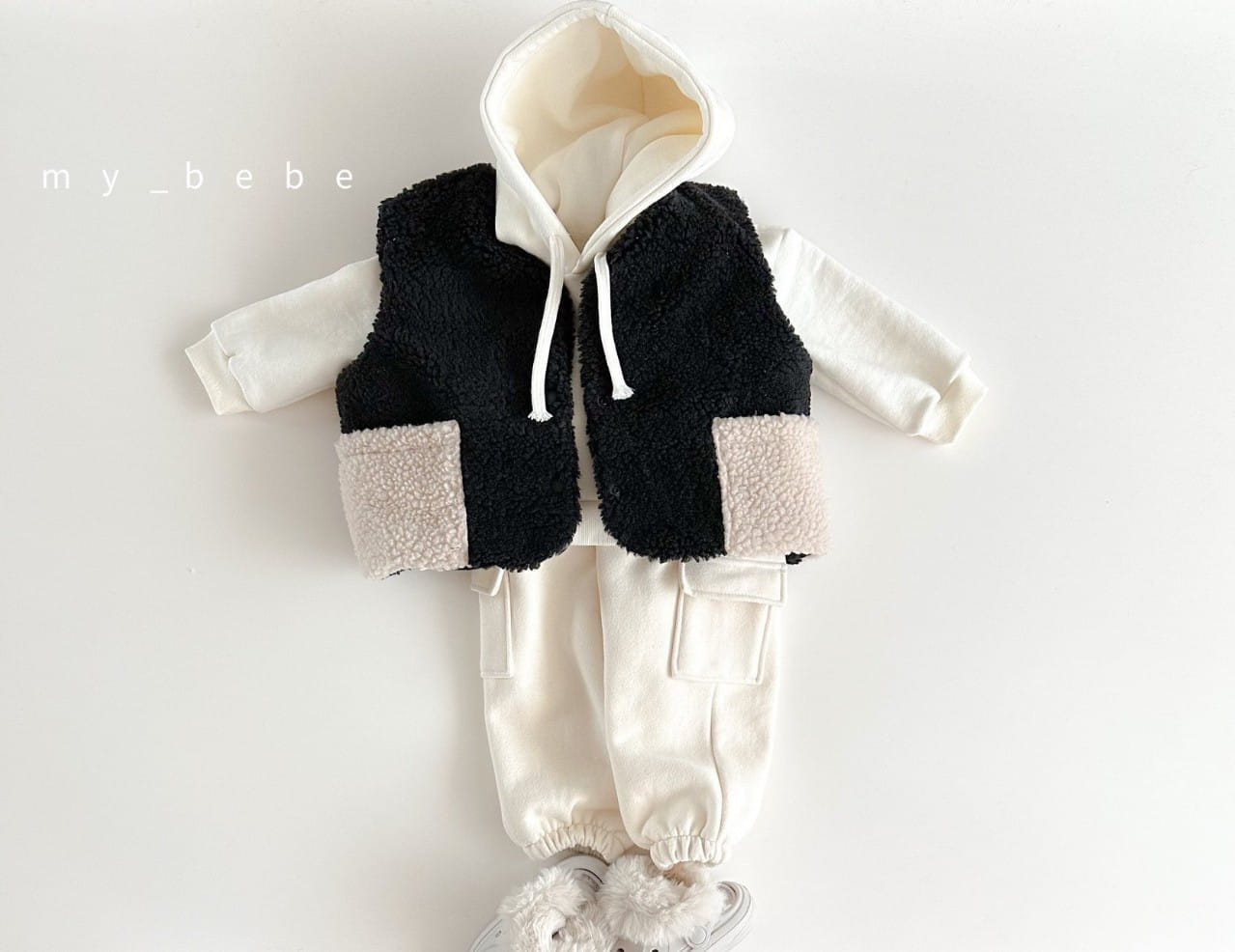 My Bebe - Korean Baby Fashion - #babyoutfit - Fleece Hoody - 4