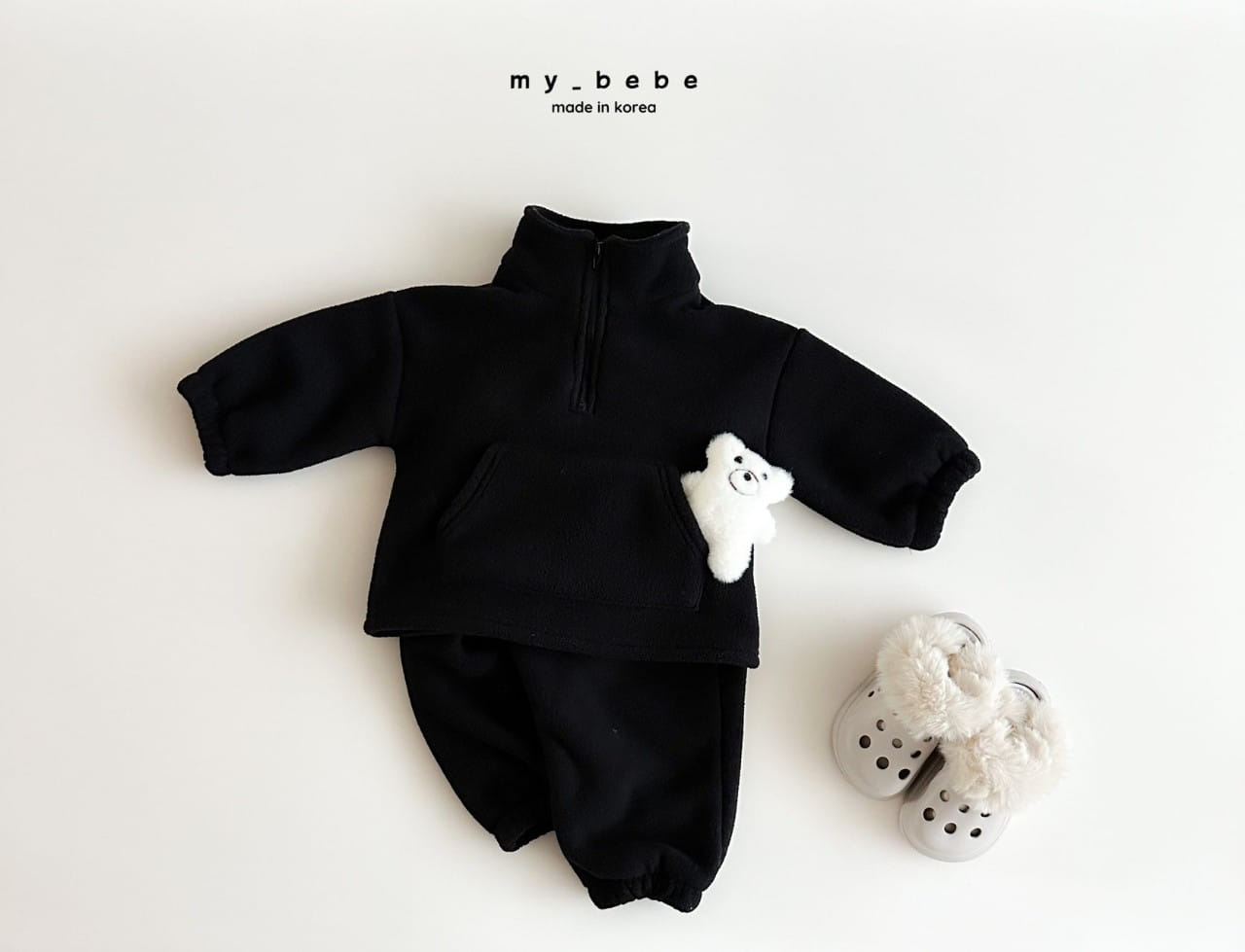 My Bebe - Korean Baby Fashion - #babyoutfit - Anorak Top Bottom Set