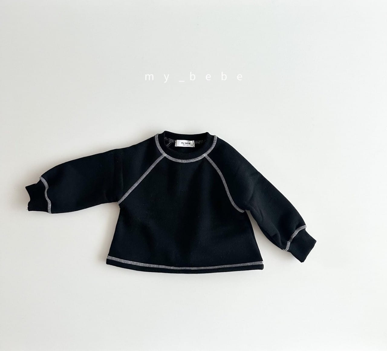 My Bebe - Korean Baby Fashion - #babyoutfit - Complementary Fleece Sweatshirt - 12