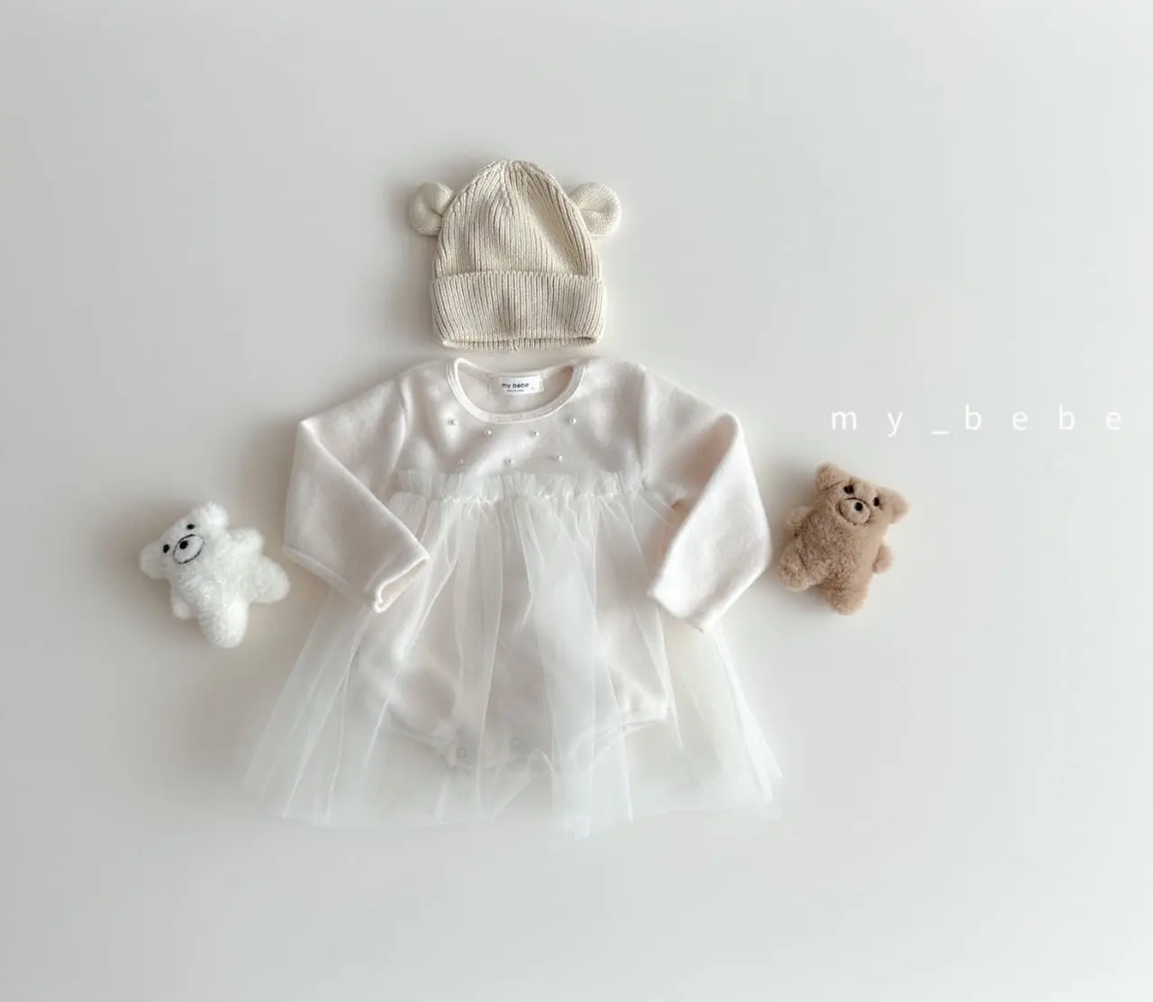 My Bebe - Korean Baby Fashion - #babyoutfit - Pearl Sha Body Suit - 6