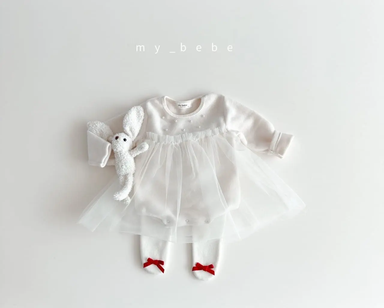 My Bebe - Korean Baby Fashion - #babyoutfit - Pearl Sha Body Suit - 7