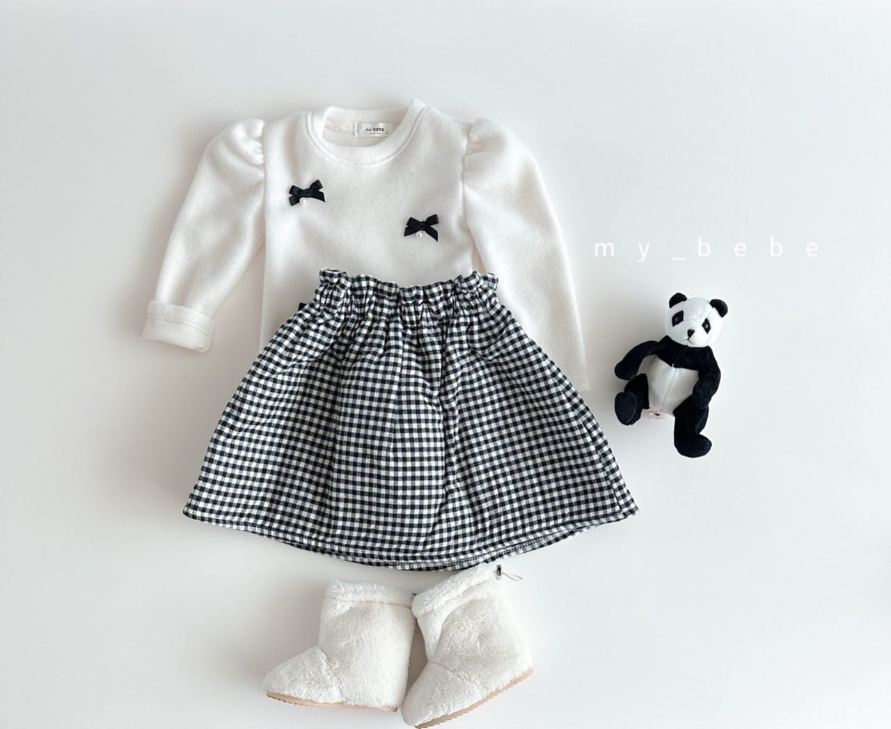 My Bebe - Korean Baby Fashion - #babywear - Ribbon Bell Puff Tee - 12