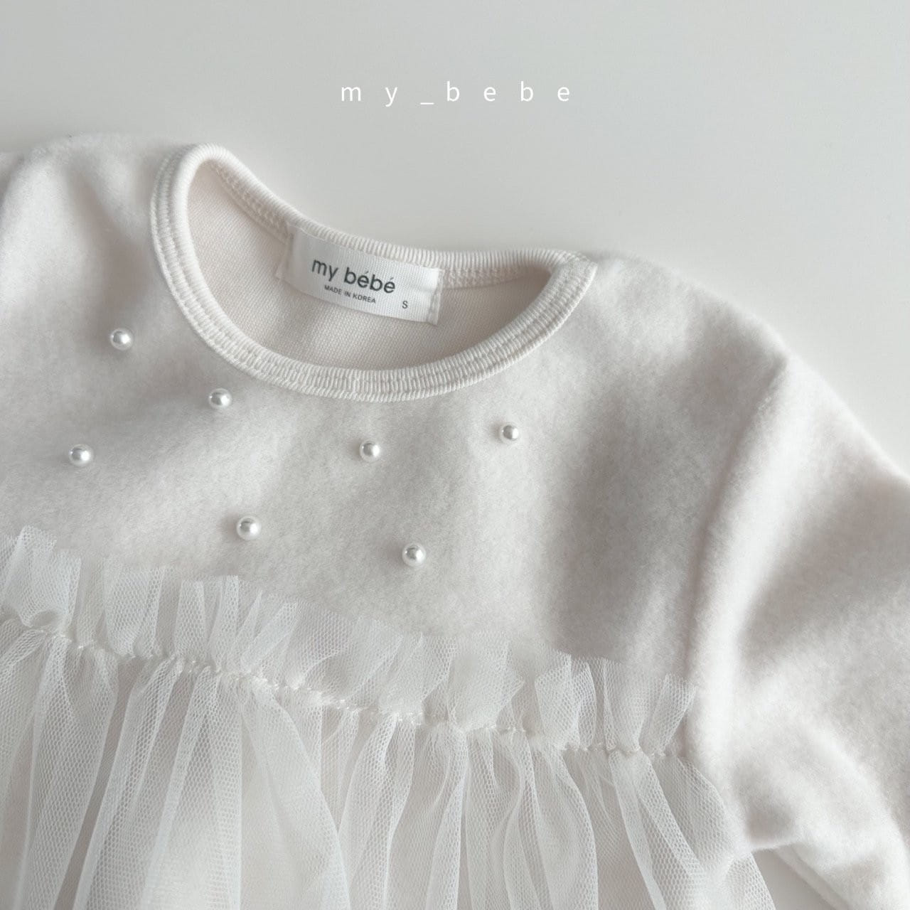 My Bebe - Korean Baby Fashion - #onlinebabyboutique - Pearl Sha Body Suit - 9