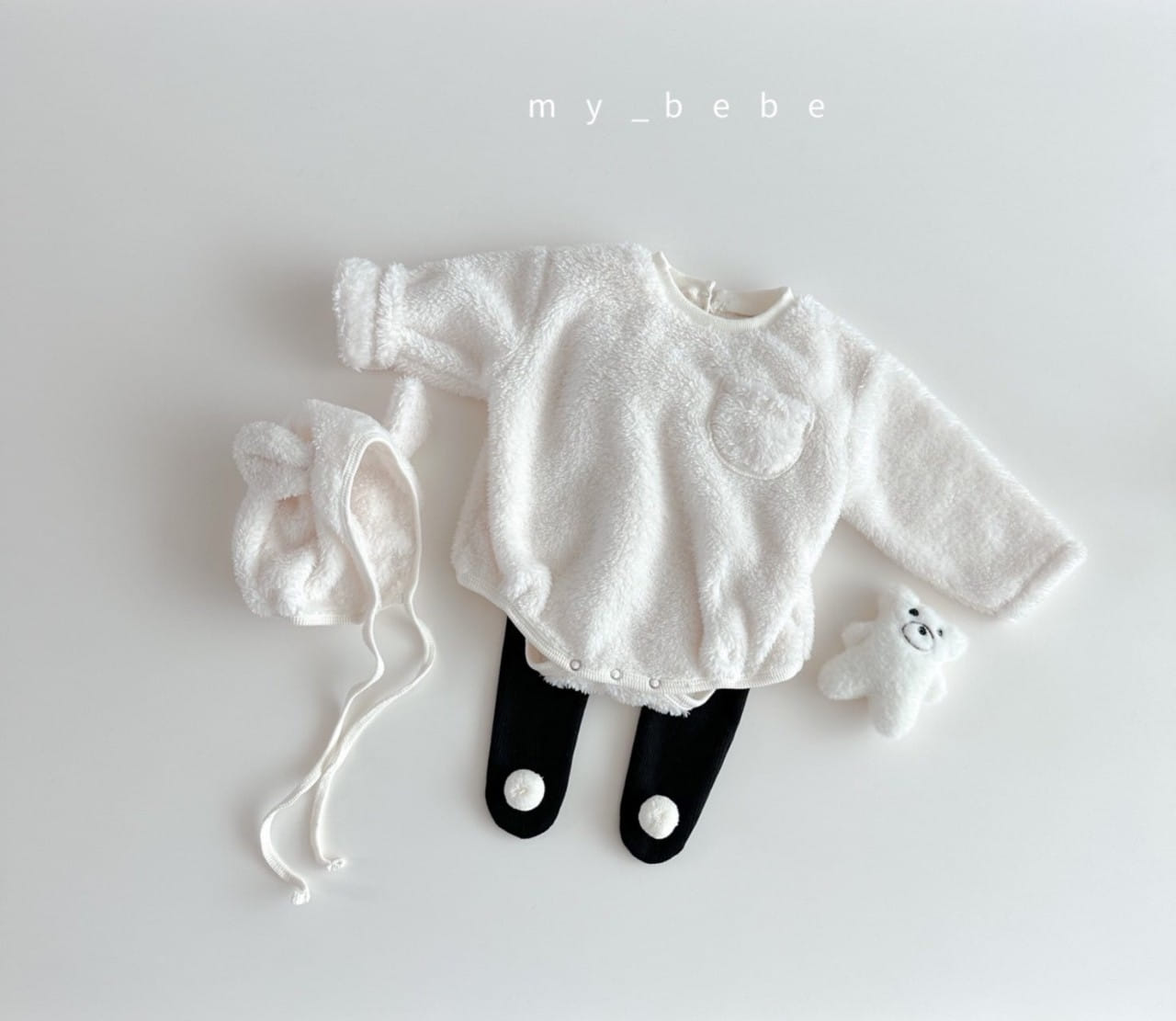 My Bebe - Korean Baby Fashion - #onlinebabyshop - Bboggle Body Suit Set - 12