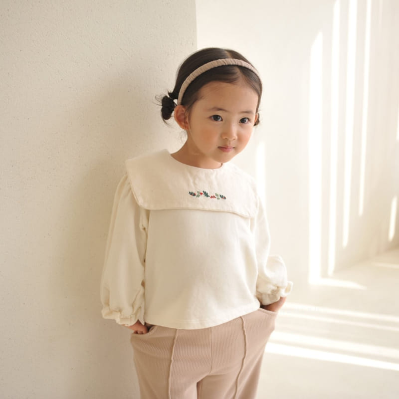 Neneru - Korean Baby Fashion - #babyboutique - Tini Collar Tee Bebe - 8