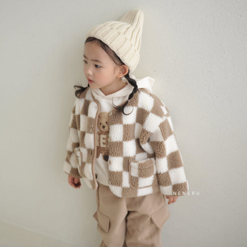 Neneru - Korean Baby Fashion - #babyboutiqueclothing - Half Check Jacket Bebe  - 5