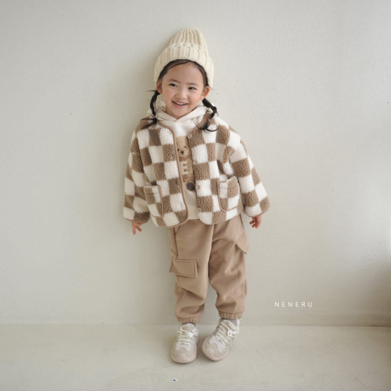 Neneru - Korean Baby Fashion - #babyclothing - Half Check Jacket Bebe  - 6