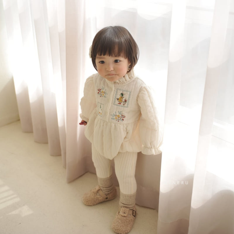 Neneru - Korean Baby Fashion - #babyclothing - The Rabbit Quilting Bodysuit - 12